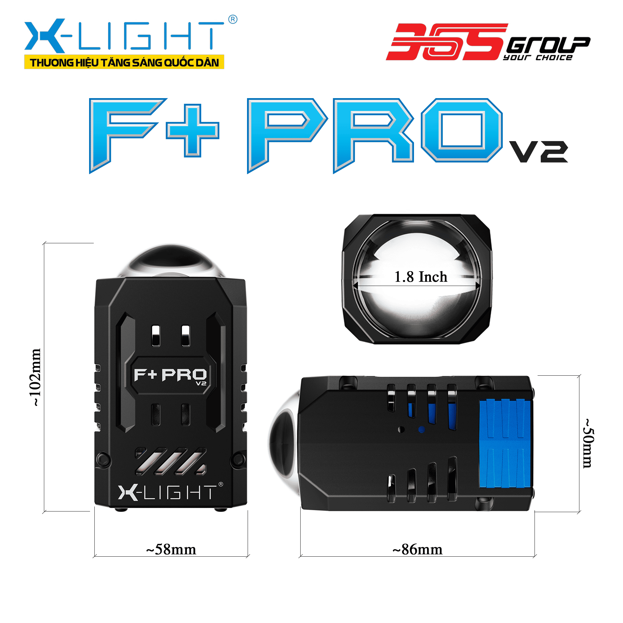 ĐÈN BI LED X-LIGHT F+ PRO - THẾ HỆ THỨ 2